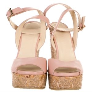JIMMY CHOO Leather Embroidered Accent SandalsSize: IT 38